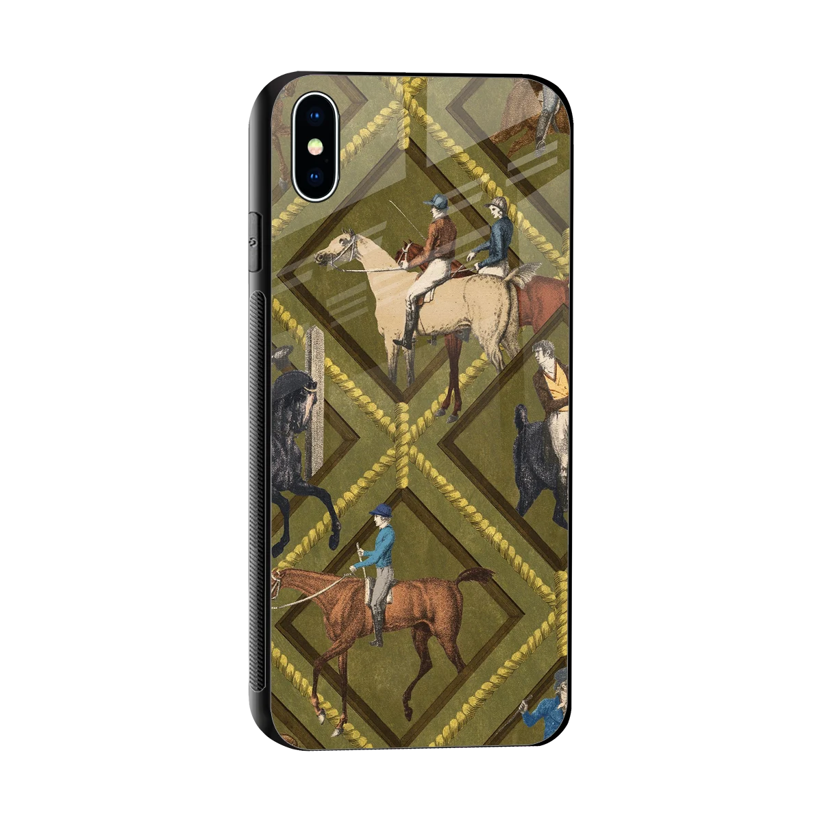 Polo Elite sleek iphone xs max cover with tempered glass back and TPU edges