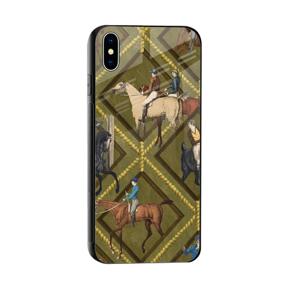Polo Elite sleek iphone xs max cover with tempered glass back and TPU edges