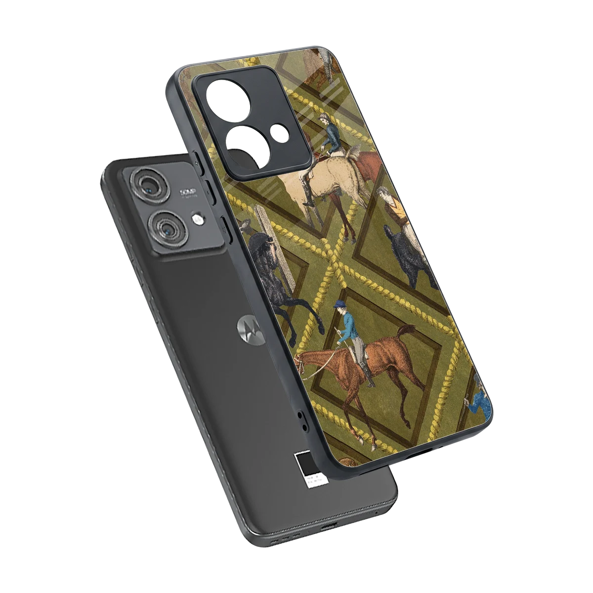 Polo Elite sleek motorola edge 40 neo 5g cover with tempered glass back and TPU edges