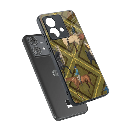 Polo Elite sleek motorola edge 40 neo 5g cover with tempered glass back and TPU edges
