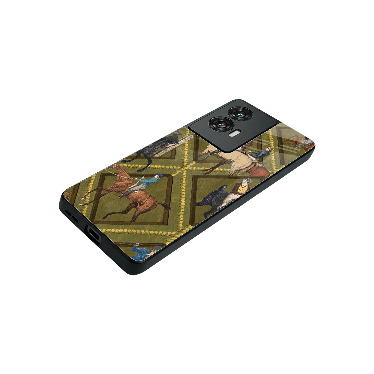 Polo Elite stylish phone case for motorola edge 50 fusion | glossy glass and slim fit