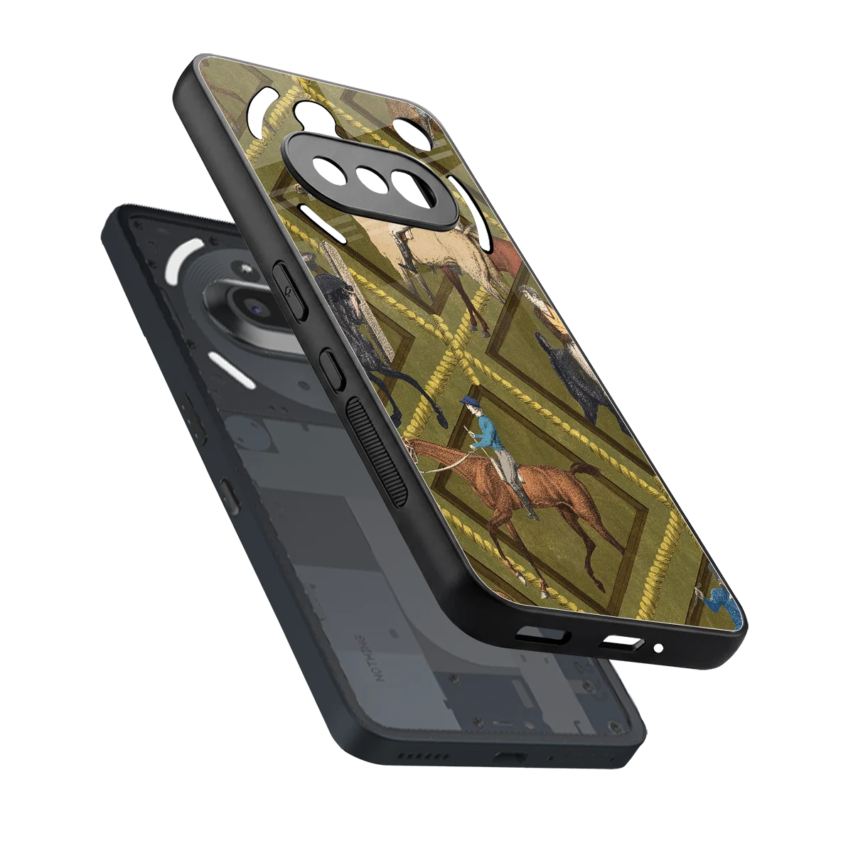 Polo Elite sleek nothing phone 3a cover with tempered glass back and TPU edges