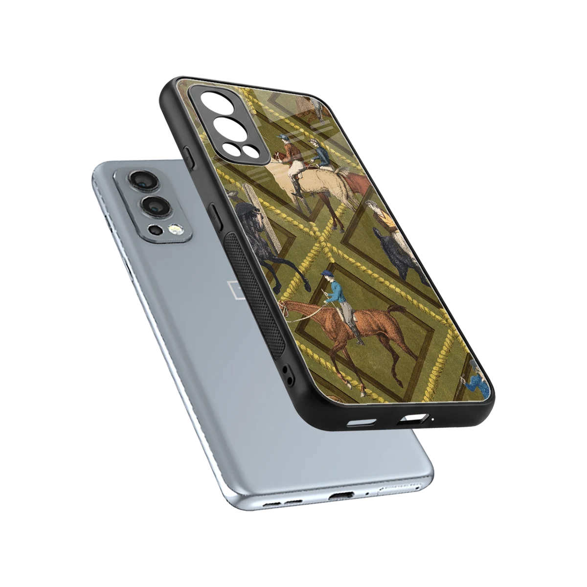 Polo Elite sleek oneplus nord 2 cover with tempered glass back and TPU edges