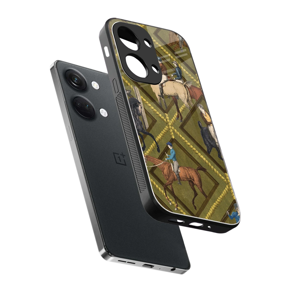 Polo Elite sleek oneplus nord 3 cover with tempered glass back and TPU edges