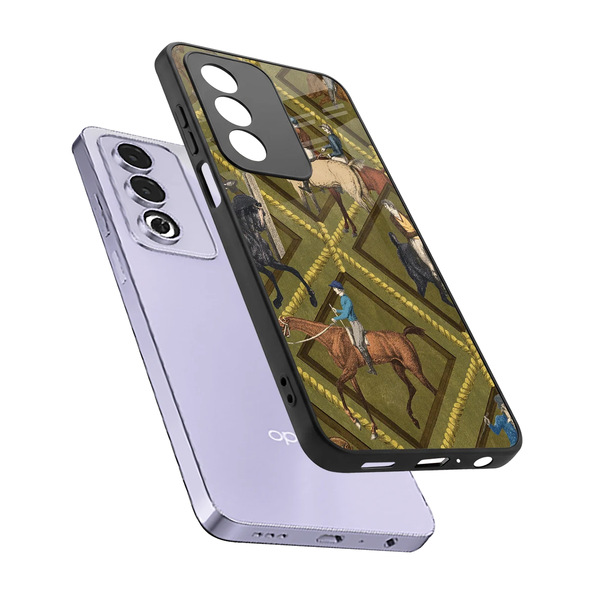 Polo Elite sleek oppo a3 pro cover with tempered glass back and TPU edges