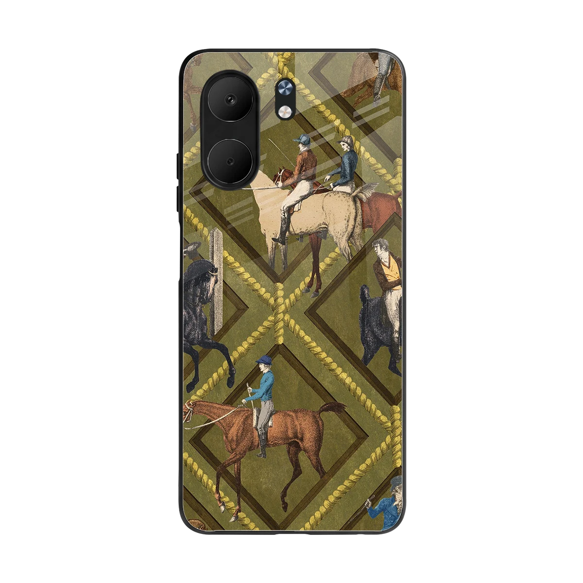 Polo Elite back phone cover | glass case for oppo a5x 5g