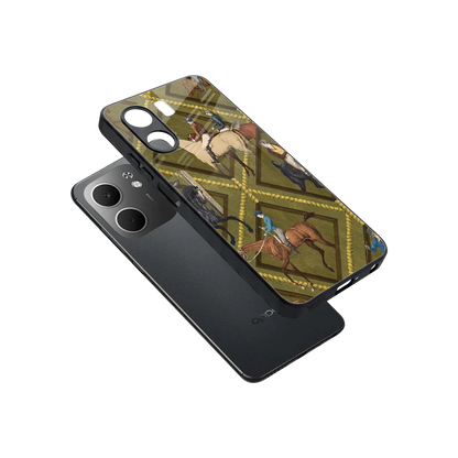 Polo Elite sleek oppo a5x 5g cover with tempered glass back and TPU edges