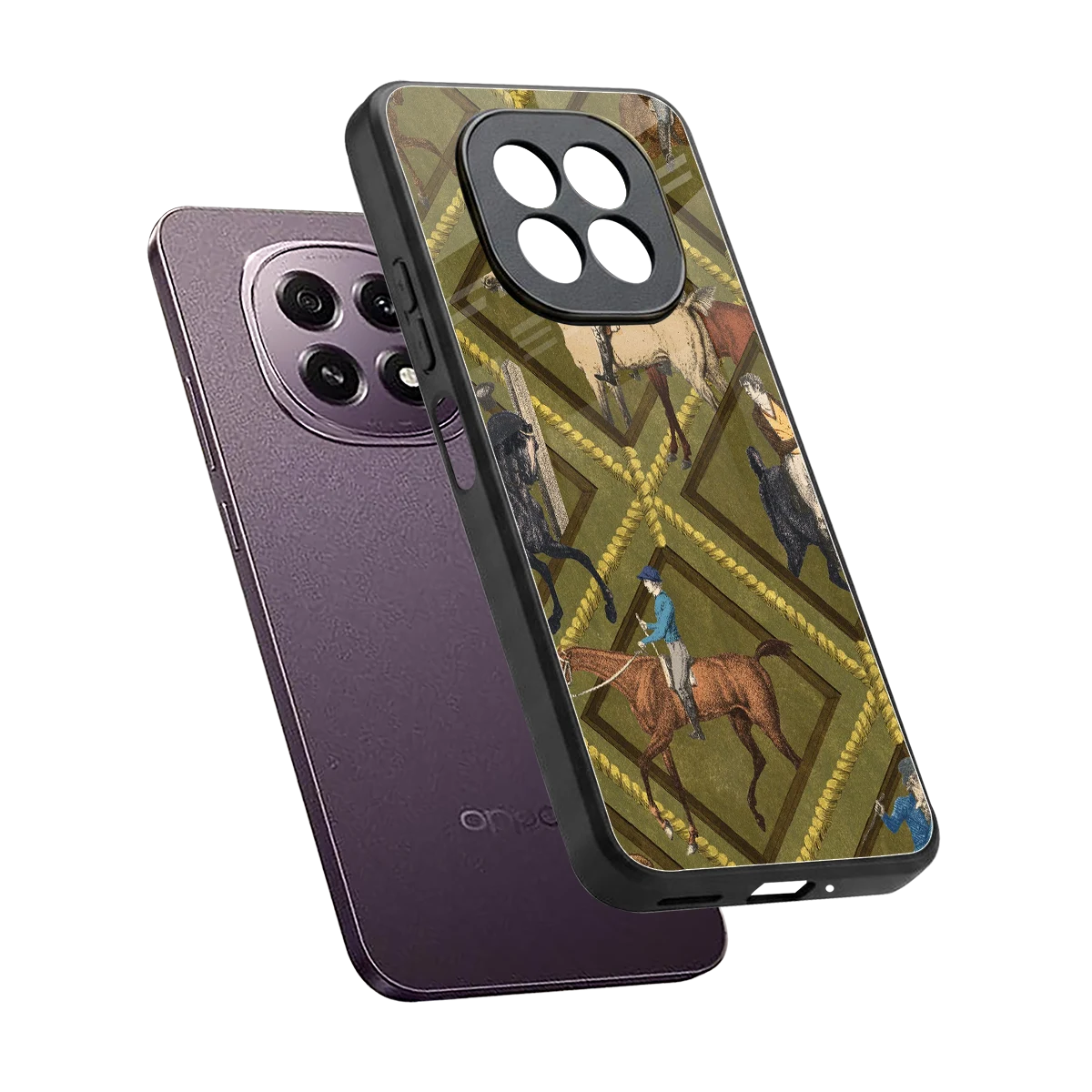 Polo Elite sleek oppo f29 5g cover with tempered glass back and TPU edges