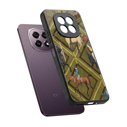 Polo Elite sleek oppo f29 5g cover with tempered glass back and TPU edges