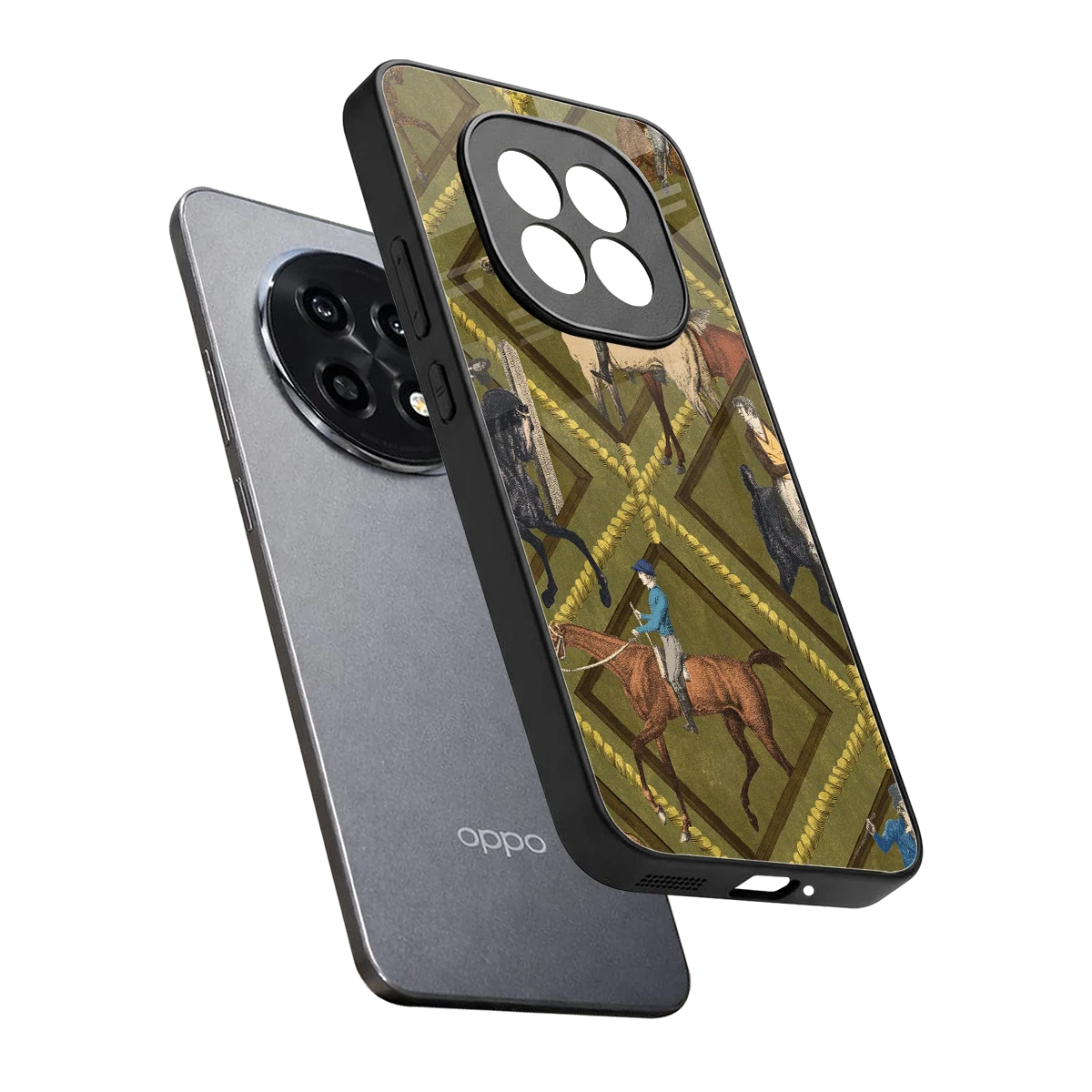 Polo Elite sleek oppo f29 pro 5g cover with tempered glass back and TPU edges