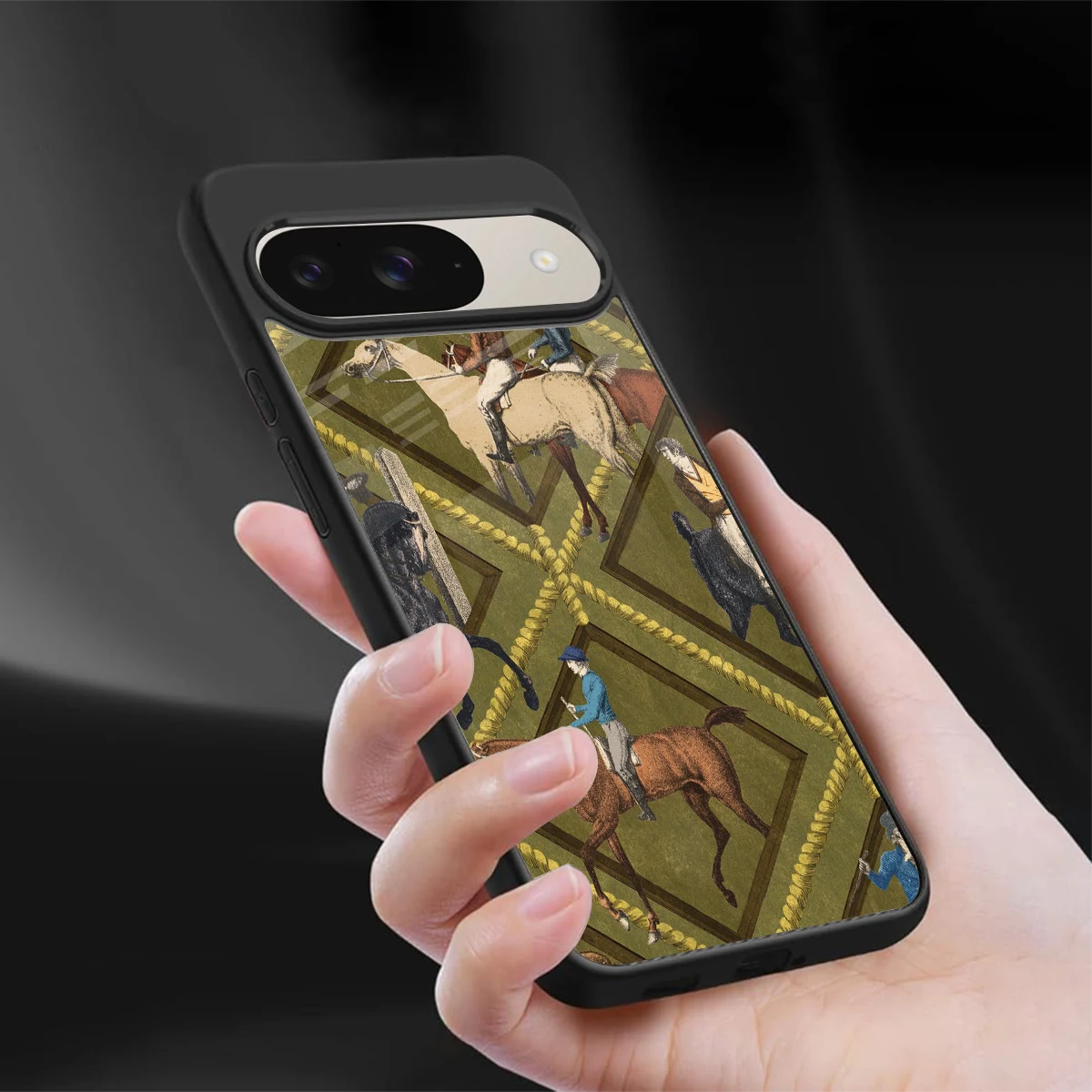 Polo Elite sleek google pixel 9 cover with tempered glass back and TPU edges
