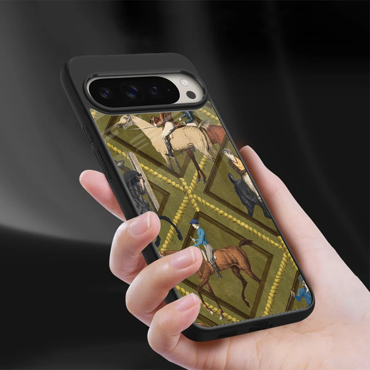 Polo Elite sleek google pixel 9 pro xl cover with tempered glass back and TPU edges