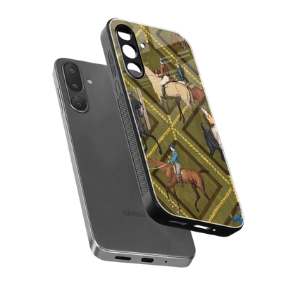 Polo Elite sleek samsung galaxy m56 5g cover with tempered glass back and TPU edges