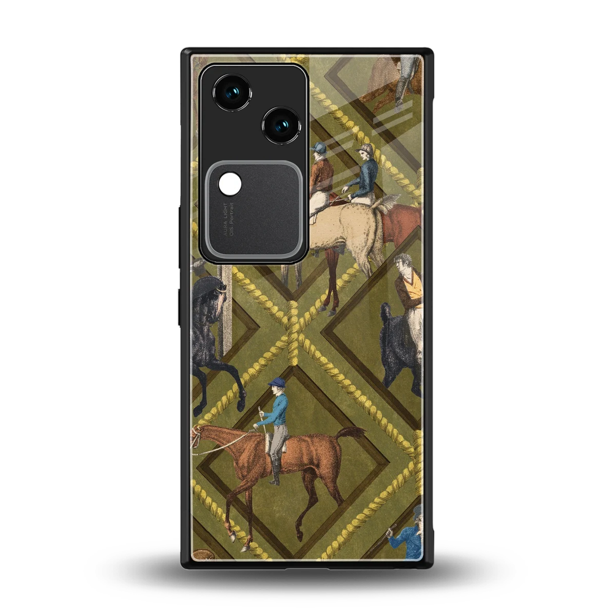 Polo Elite back phone cover | glass case for vivo v30