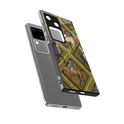Polo Elite sleek vivo v30 cover with tempered glass back and TPU edges