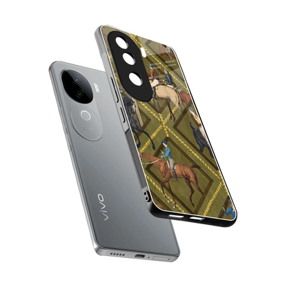 Polo Elite sleek vivo v40e cover with tempered glass back and TPU edges