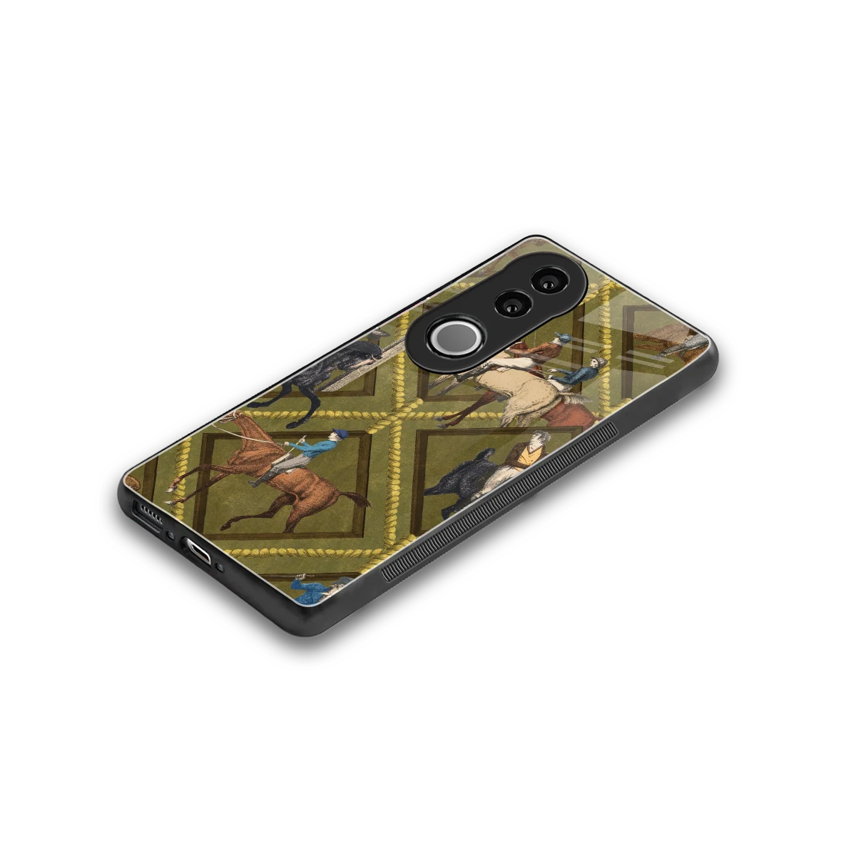 Polo Elite stylish phone case for vivo v50 | glossy glass and slim fit