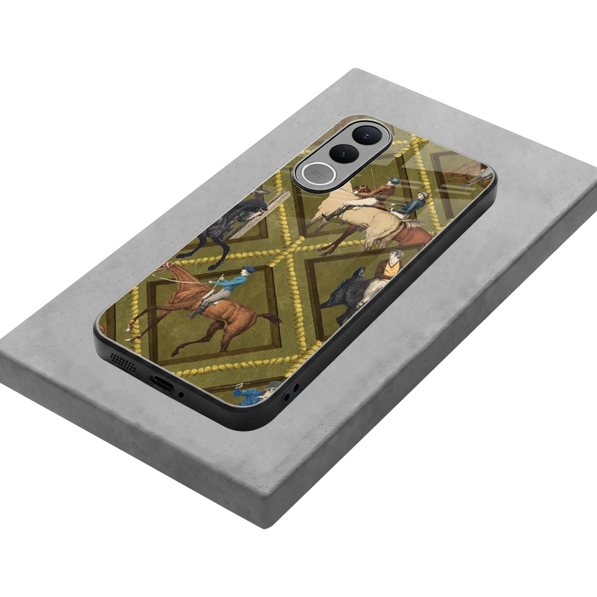 Polo Elite stylish phone case for vivo v70 fe | glossy glass and slim fit