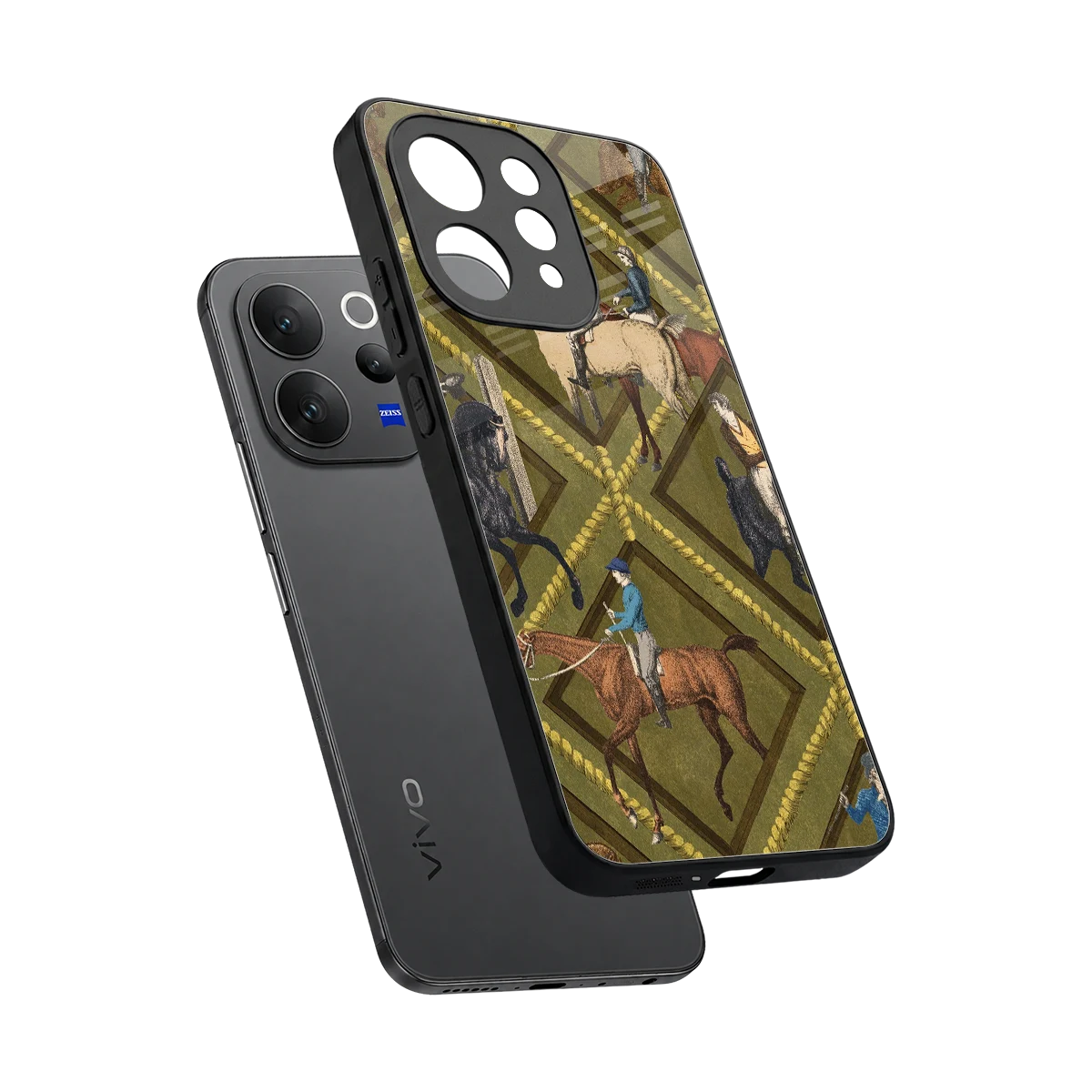 Polo Elite sleek vivo v70 elite cover with tempered glass back and TPU edges