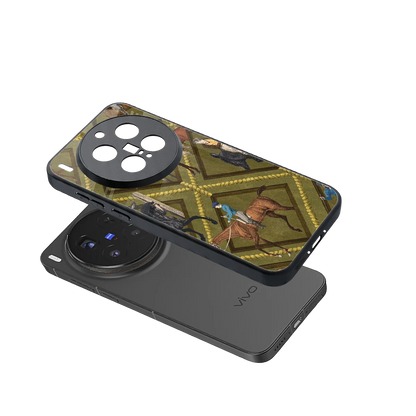 Polo Elite sleek vivo x300 pro cover with tempered glass back and TPU edges