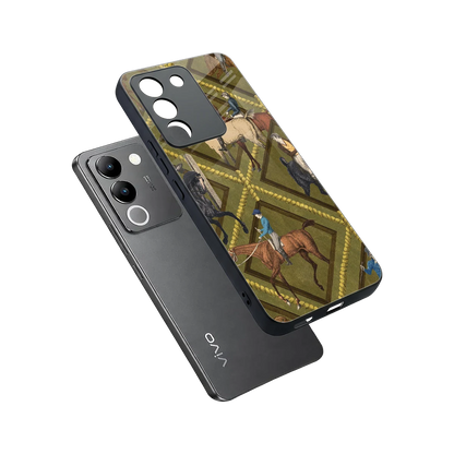 Polo Elite sleek vivo y200 5g cover with tempered glass back and TPU edges