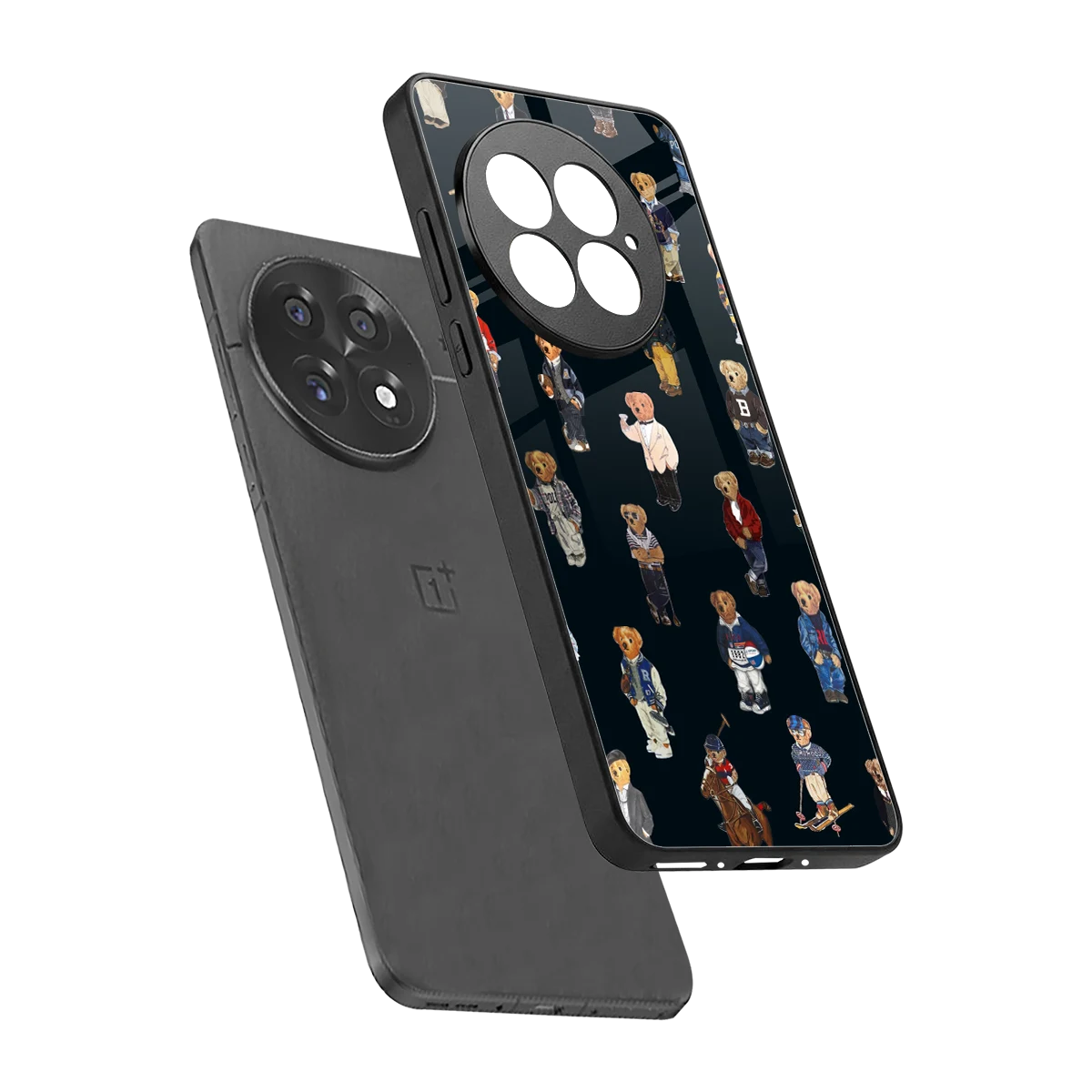Polo Luxe sleek oneplus 13 cover with tempered glass back and TPU edges