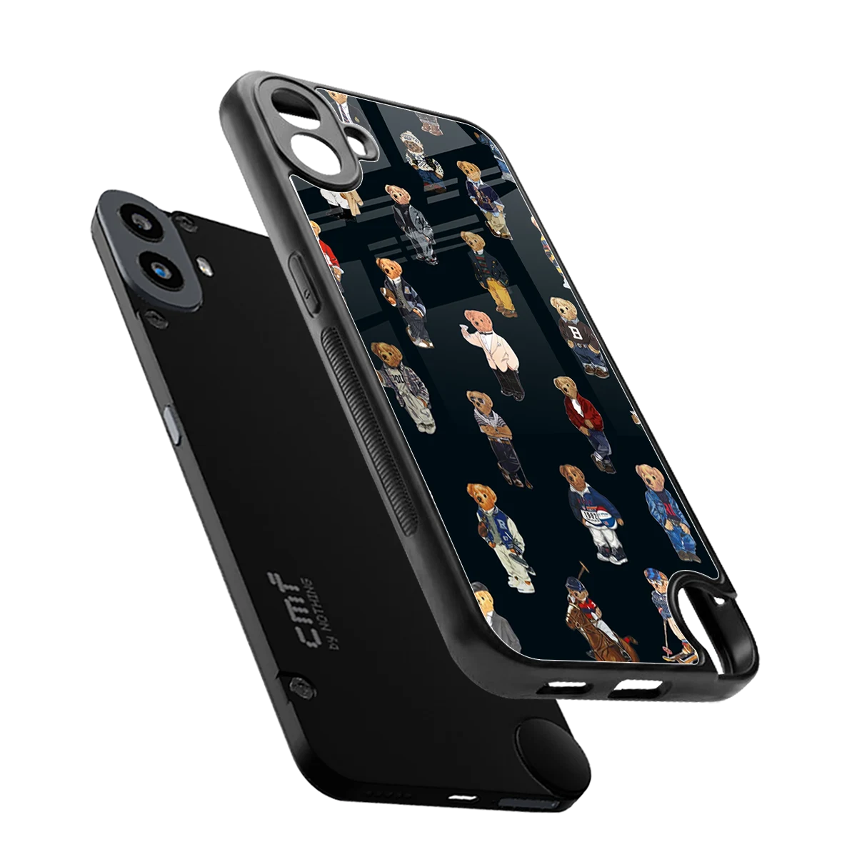 Polo Luxe sleek cmf nothing phone 1 cover with tempered glass back and TPU edges