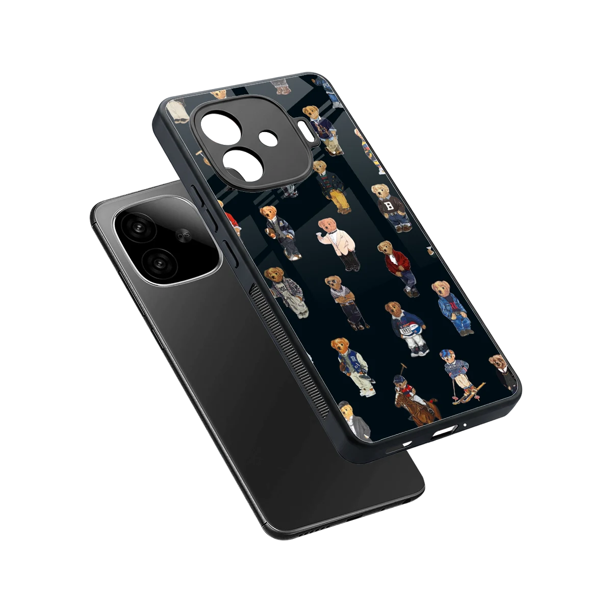 Polo Luxe sleek iqoo neo 10r 5g cover with tempered glass back and TPU edges