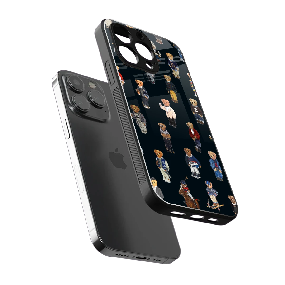 Polo Luxe sleek iphone 13 pro cover with tempered glass back and TPU edges