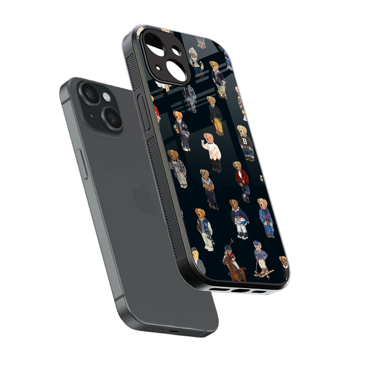 Polo Luxe sleek iphone 13 cover with tempered glass back and TPU edges