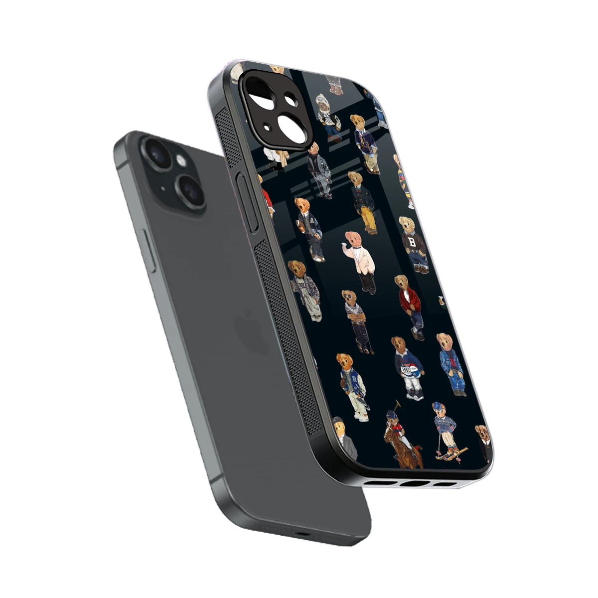 Polo Luxe sleek iphone 14 plus cover with tempered glass back and TPU edges