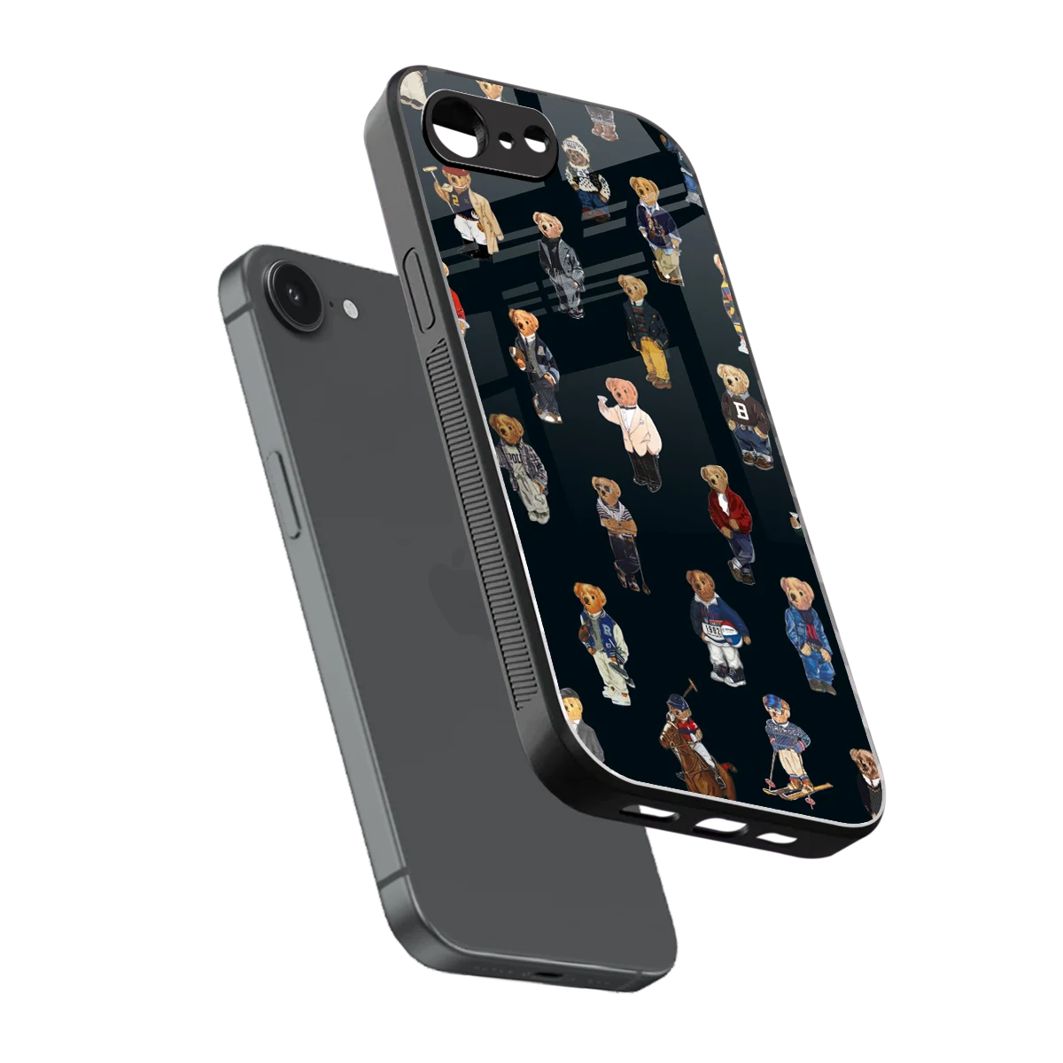 Polo Luxe sleek iphone 16e cover with tempered glass back and TPU edges