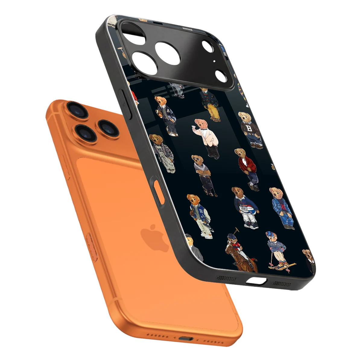 Polo Luxe sleek iphone 17 pro max cover with tempered glass back and TPU edges