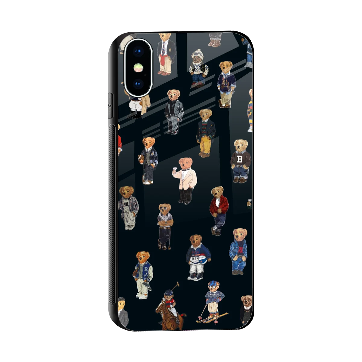 Polo Luxe sleek iphone x cover with tempered glass back and TPU edges