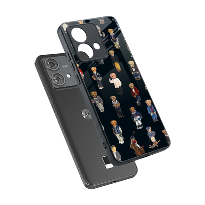 Polo Luxe sleek motorola edge 40 neo 5g cover with tempered glass back and TPU edges