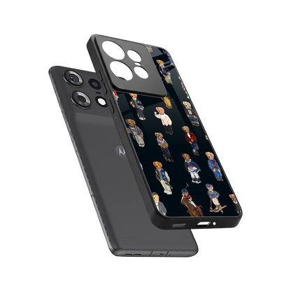 Polo Luxe sleek motorola edge 50 pro cover with tempered glass back and TPU edges