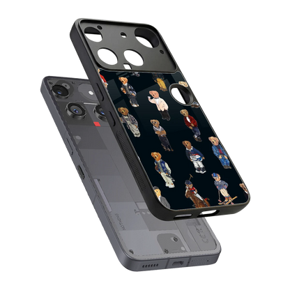 Polo Luxe sleek nothing phone 3 cover with tempered glass back and TPU edges