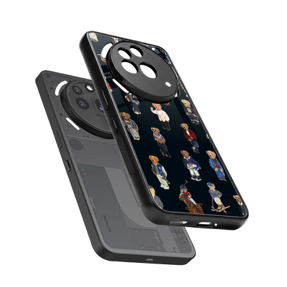 Polo Luxe sleek nothing phone 3a pro cover with tempered glass back and TPU edges