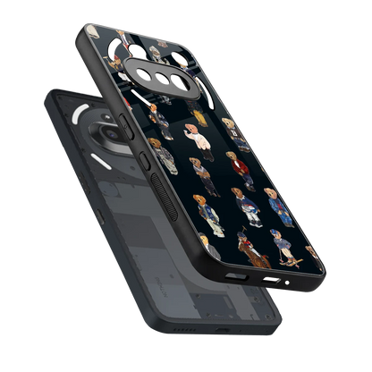 Polo Luxe sleek nothing phone 3a cover with tempered glass back and TPU edges