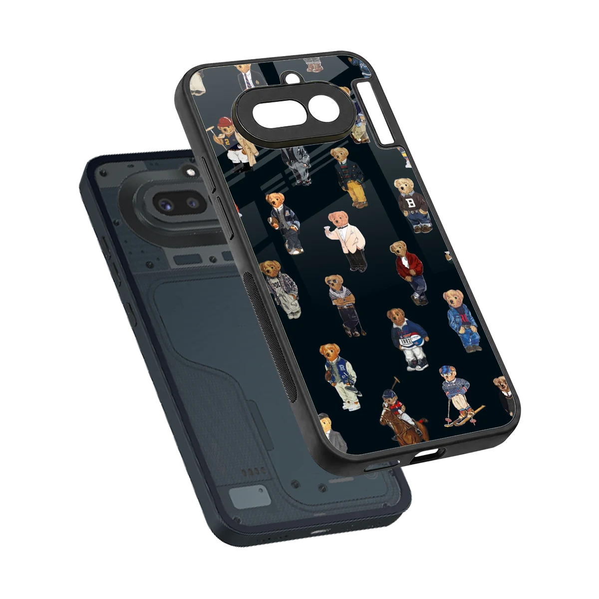 Polo Luxe sleek nothing phone 4a cover with tempered glass back and TPU edges