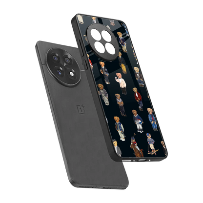 Polo Luxe sleek oneplus 13r cover with tempered glass back and TPU edges