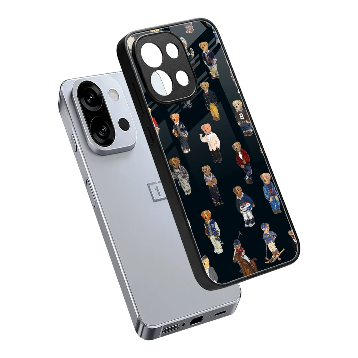 Polo Luxe sleek oneplus 13s cover with tempered glass back and TPU edges