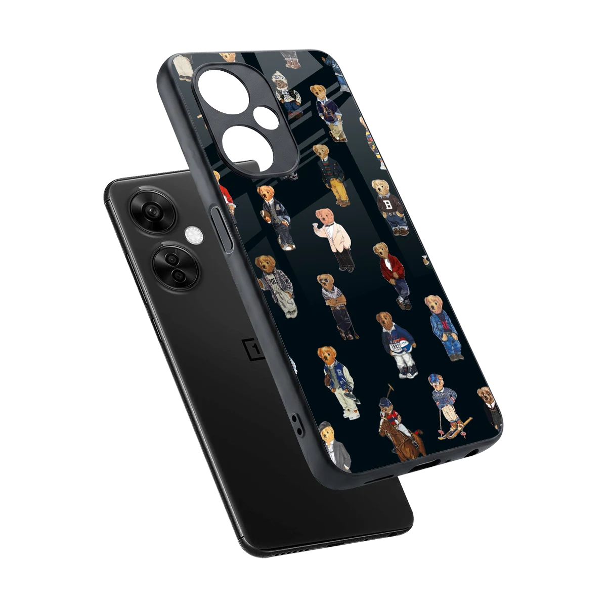 Polo Luxe sleek oneplus nord ce 3 lite cover with tempered glass back and TPU edges