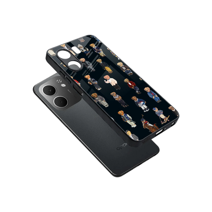 Polo Luxe sleek oppo a5x 5g cover with tempered glass back and TPU edges