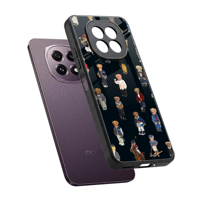 Polo Luxe sleek oppo f29 5g cover with tempered glass back and TPU edges