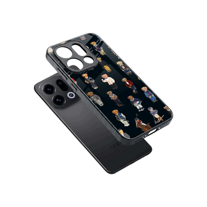 Polo Luxe sleek oppo find x9 cover with tempered glass back and TPU edges