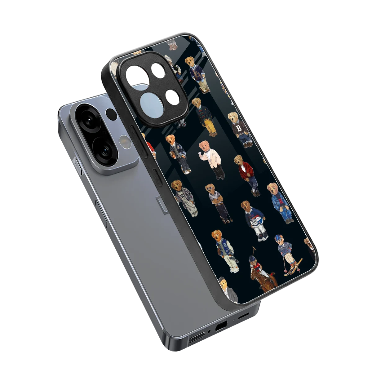 Polo Luxe sleek oppo k13 5g cover with tempered glass back and TPU edges
