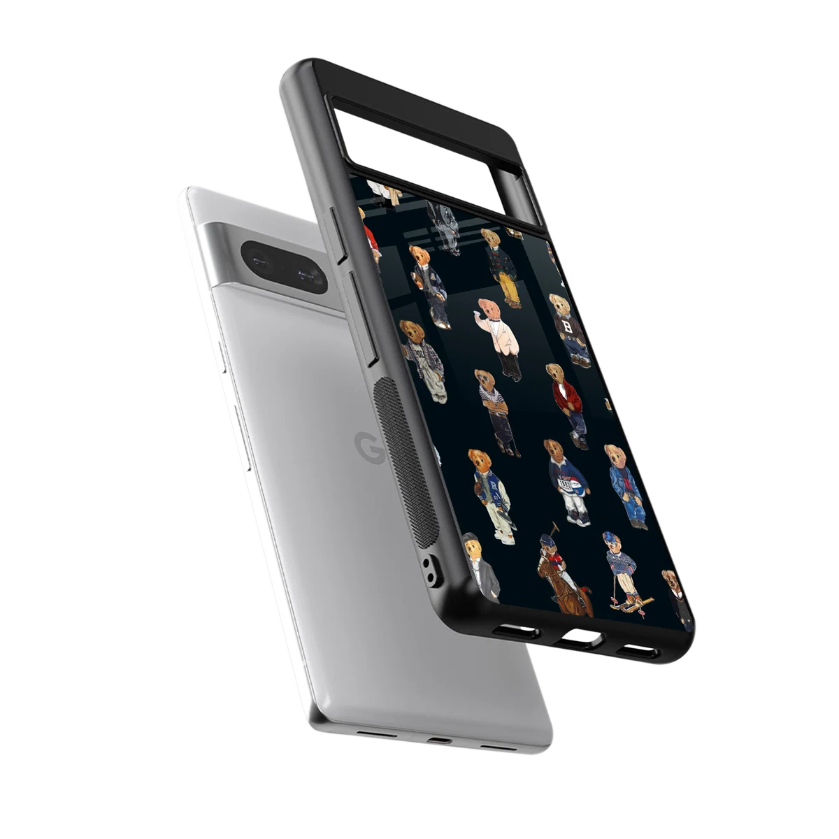 Polo Luxe sleek google pixel 7a cover with tempered glass back and TPU edges