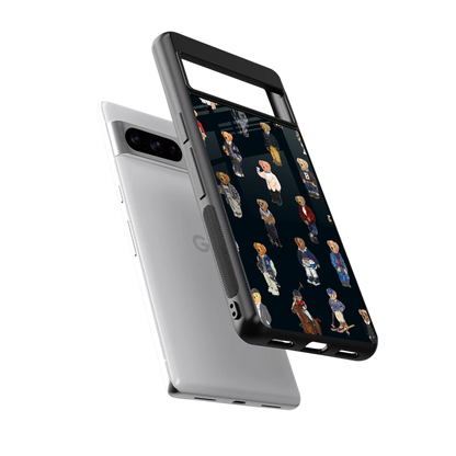 Polo Luxe sleek google pixel 8 pro cover with tempered glass back and TPU edges