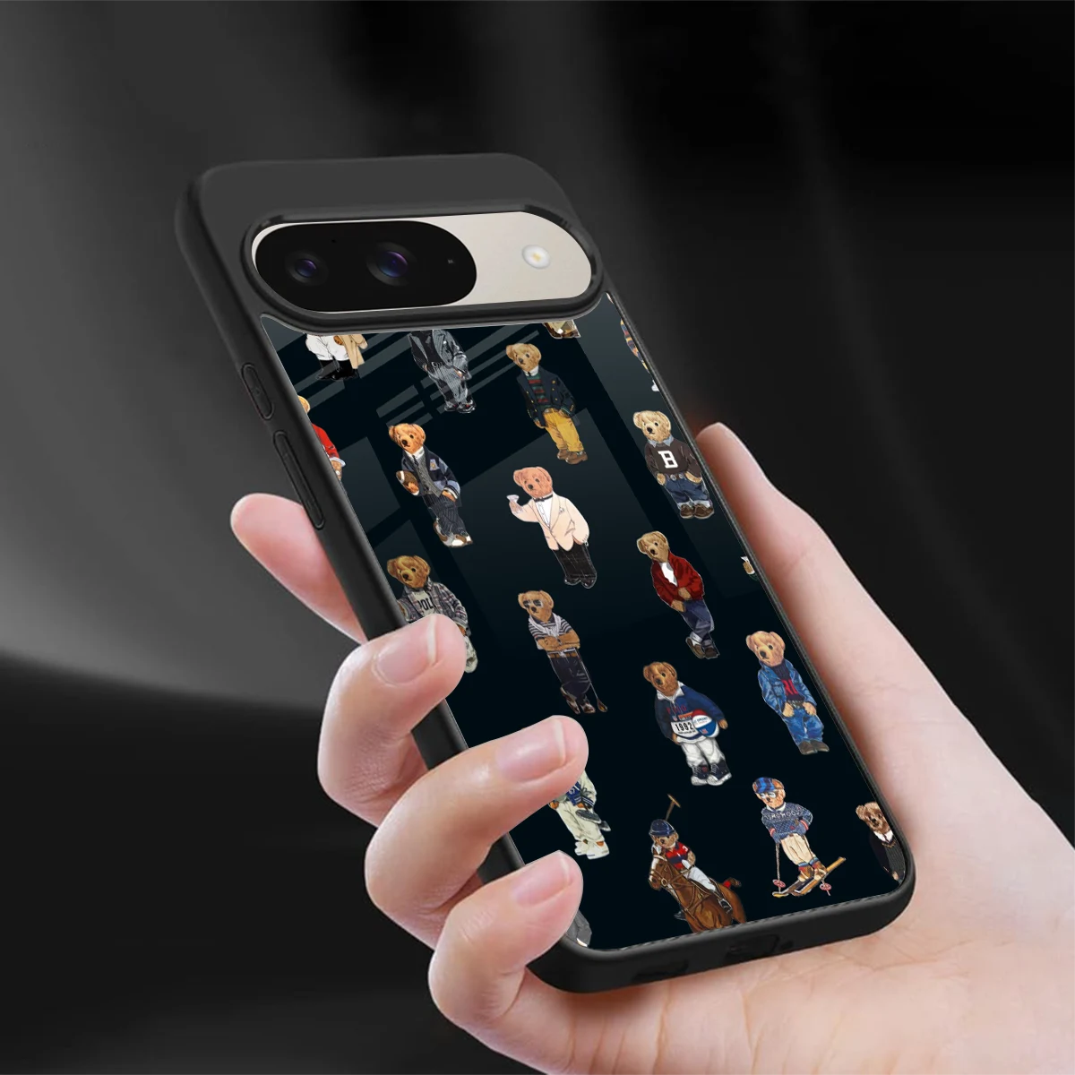 Polo Luxe sleek google pixel 9 cover with tempered glass back and TPU edges